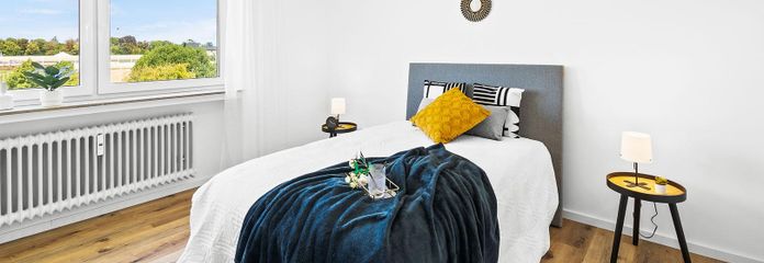 Sofort einziehen! Helle, 2026 modernisierte 4,5-Zimmer-Wohnung mit Südbalkon in Straubing – Schlafzimmer