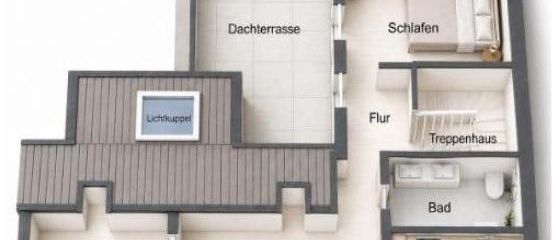 Boven de daken van Usingen – Grundriss in 3 D