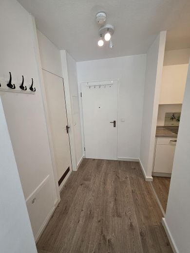 Schöner Wohnen, provisionsfreie/möblierte 1,5 Z-Whg.,2.OG, Lift, TG, 10 Min. U3, 5 % Rendite möglich – Eingangsbereich Diele