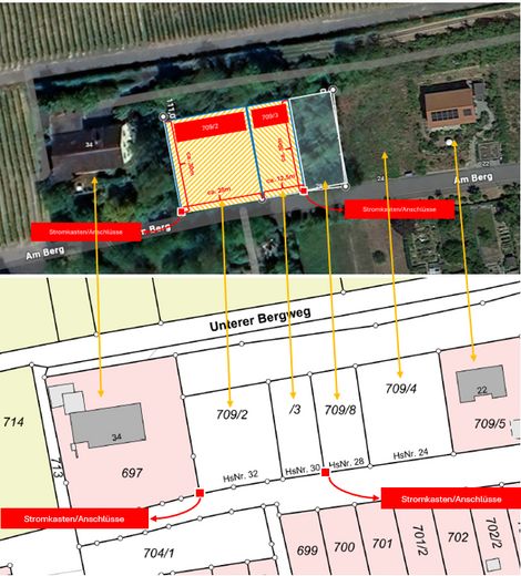 Lotto edificabile urbanizzato I posizione ai margini dei campi e versante sud sul vigneto – Foto 3