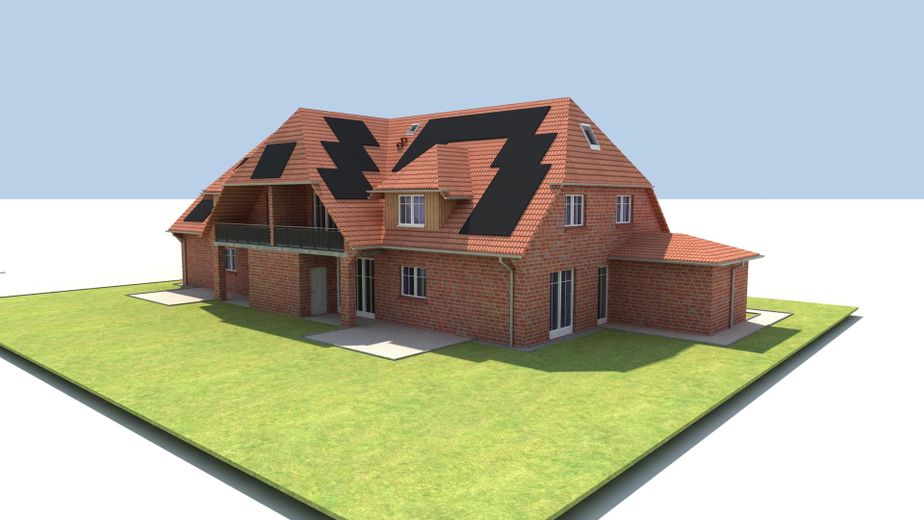 Haus mit Photovoltaik