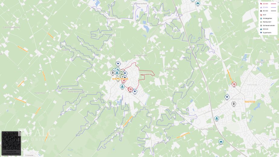 Resthof mit Scheune und über 10.000 m² Grundstück - attraktives Entwicklungspotenzial in Wiefelstede – Site plan