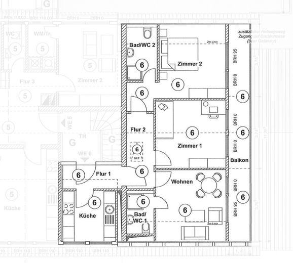Geräumige 3-Zimmer-Wohnung mit Balkon in Horn-Bad Meinberg (WE6) – Foto 8