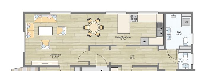 Wohnung OG Grundriss