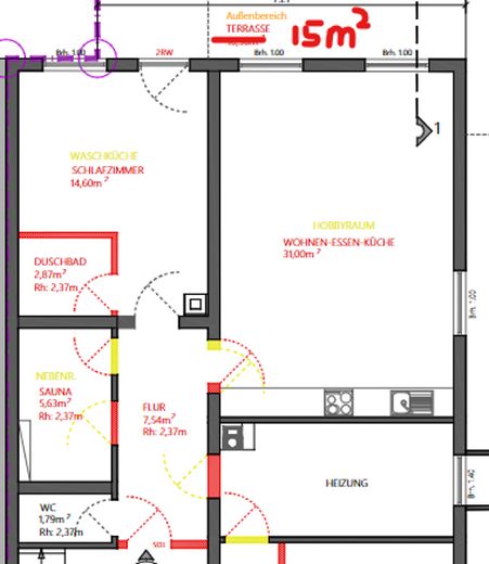 First occupancy after renovation: garden-level apartment with terrace and sauna – Foto 10