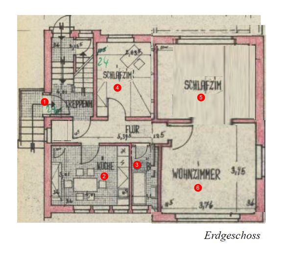 Ubicación privilegiada de particular – Listo para entrar a vivir - Vivienda unifamiliar o bifamiliar – EG Grundriss