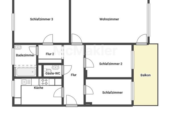 Lichtdurchflutete 3,5- Zimmer Wohnung in Stellingen-Eimsbüttel