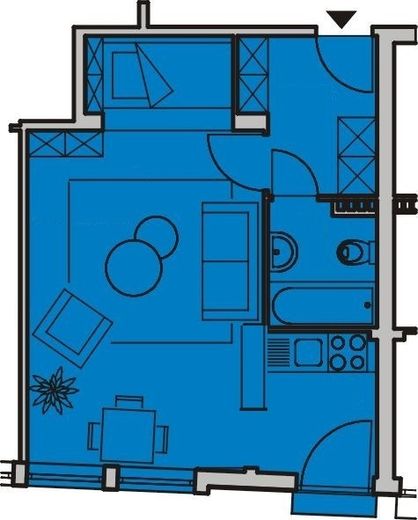 15% RENDITE: 4 VOLLMÖBLIERTE SMART-HOMES IN CITY-BESTLAGE – Grundriss WE 10 & 16