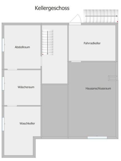 Saniertes Zweifamilienhaus zur Miete in Giesen – Keller