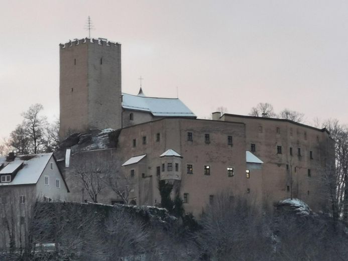 Blick zur Burg Falkenstein