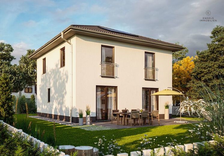 Stadthaus zum Wohlfühlen mit Keller in Waldbröl - Energiesparhaus EH 55 GEG – Flair-124-Garten-Elegance-2