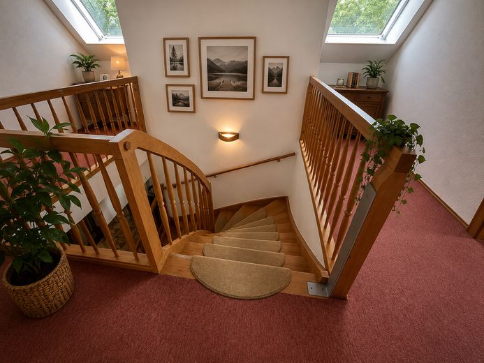 Wunderschönes Einfamilienhaus in ruhiger Wohnlage von Prenzlau – Treppenhaus im Dachgeschoss