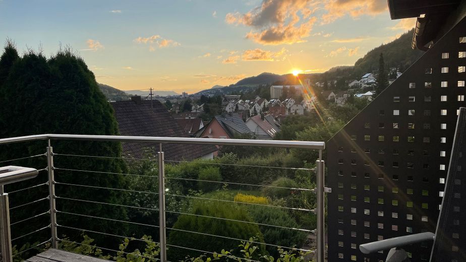Sonnenuntergang Südbalkon