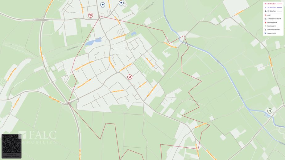 Kapitalanlage im Paket: 4 vermietete Wohnungen mit 4 Garagen und Stellplatz – Site plan (micro)