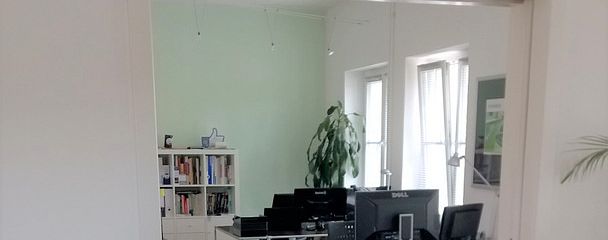 Blick durch die Schiebetür