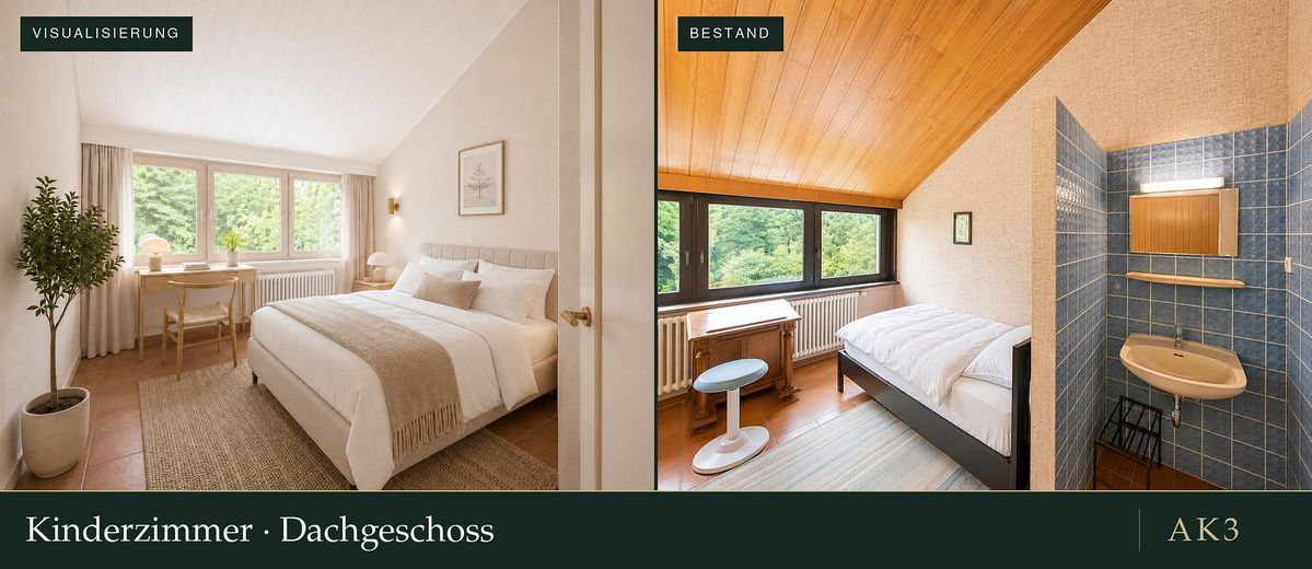 Casa de arquitecto con galería en una parcela de 1.294 m² – Kinderzimmer 2