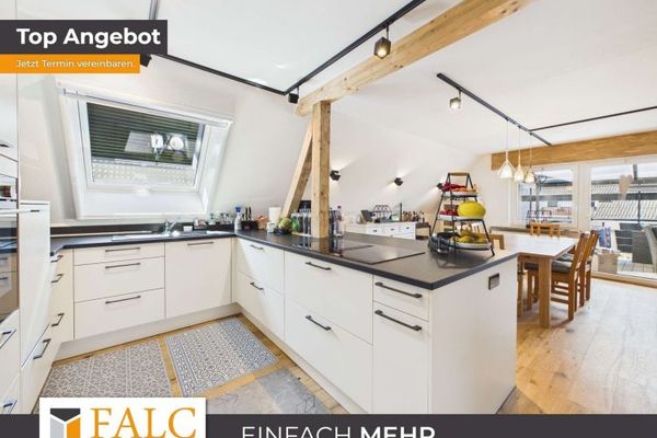 Moderne Dachgeschosswohnung im Zweifamilienhaus- Großzügige Terrasse inklusive