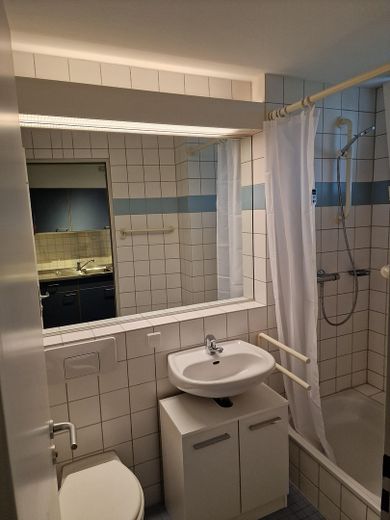 Möblierte 1 Zimmer Wohnung mit PKW-Stellplatz! Nur für Studenten/innen oder Angestellte der Uni HD! – Bad