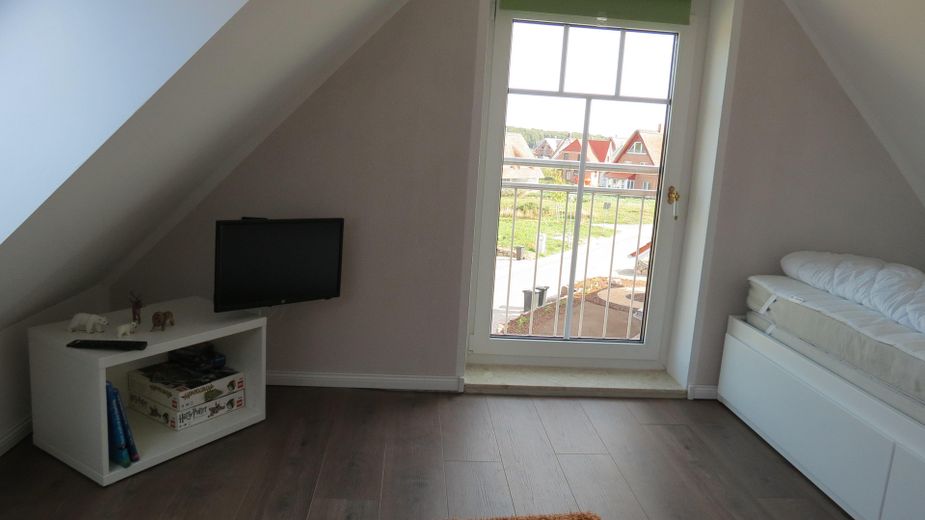 Schlafzimmer im Spitzboden