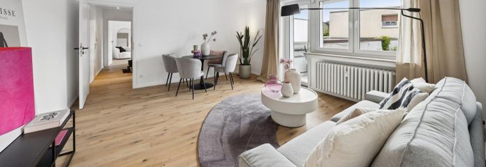 Renovierte 3-Zimmer-Wohnung – sofort bezugsfertig & provisionsfrei – Wohnzimmer