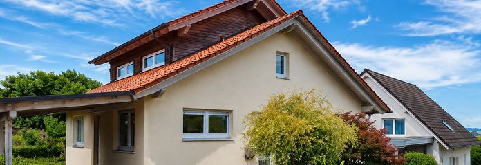 Nordansicht mit Carport