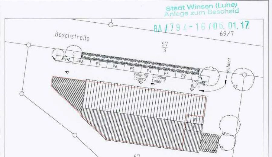 Freshly renovated! 885m² Elegant & Attractive commission-free commercial space in Winsen (Luhe) – Parkplätze
