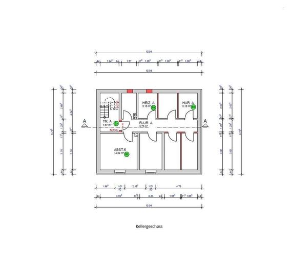 Modernes Wohnen in Nottuln/Appelhülsen - Neubau-/ Sanierungsprojekt - Dachgeschoss - Nr.6 – Haus 17 Kellergeschoss
