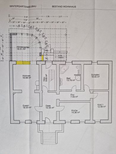 Großes Einfamilienhaus mit großem Garten – Grundriss EG