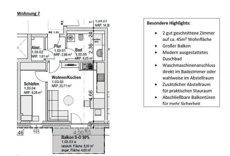 Erstbezug Neubau: Penthouse, 4 Zimmer Wohnung 112 m² Dachterrasse Einbauküche in Neumünster Gadeland – Wohnung 7