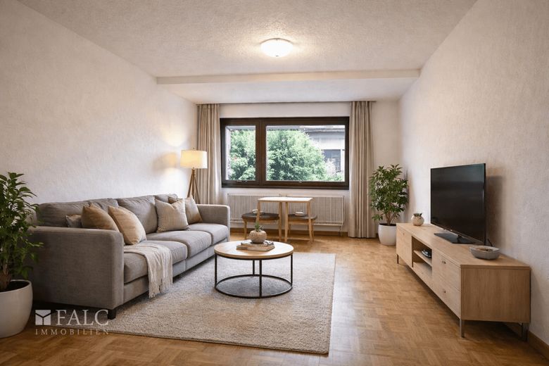 Einfamilienhaus mit Ausbaupotential! – Wohnzimmer KI generiert