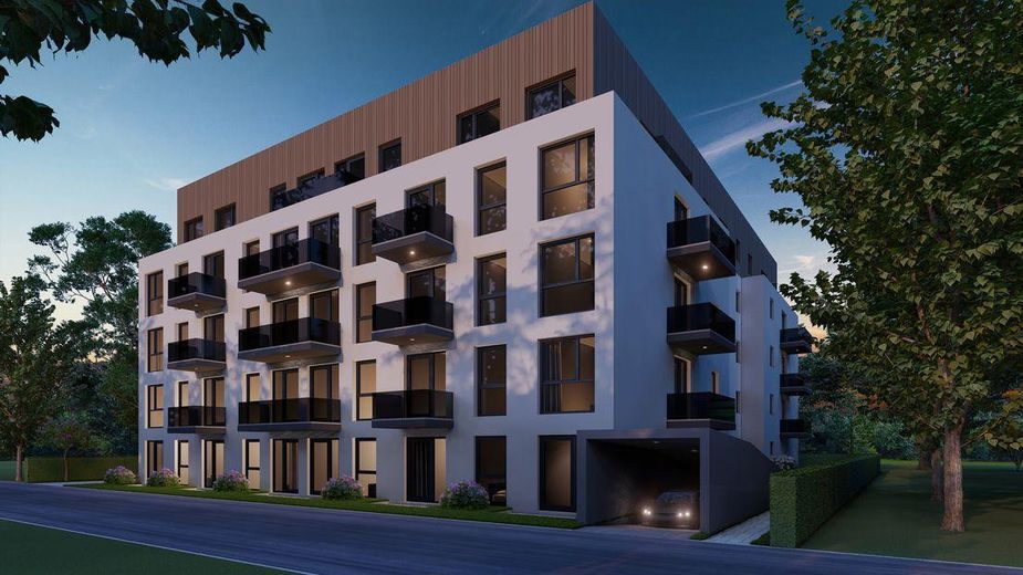 10 Mitarbeiter Wohnungen für Langzeitvermietung! Moderne 1-Zi-Wohnungen mit Balkon und Küche – Visualisierung