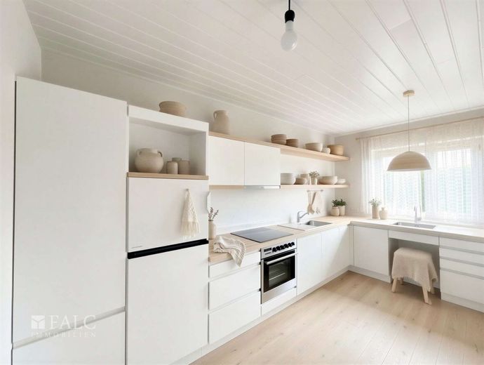 Gepflegter Bungalow mit Keller und Garage in toller Lage von Stade – Küche - (KI generiert)