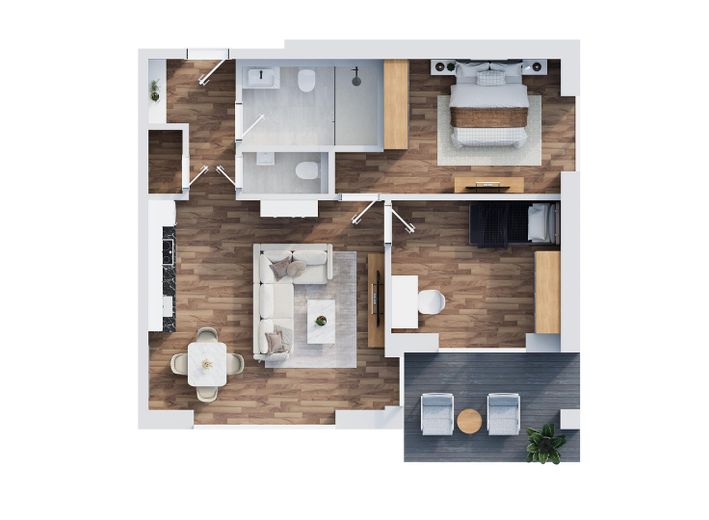 Modernes Wohnen mit eigenem Garten – 3-Zimmer-Erdgeschosswohnung – Foto 11