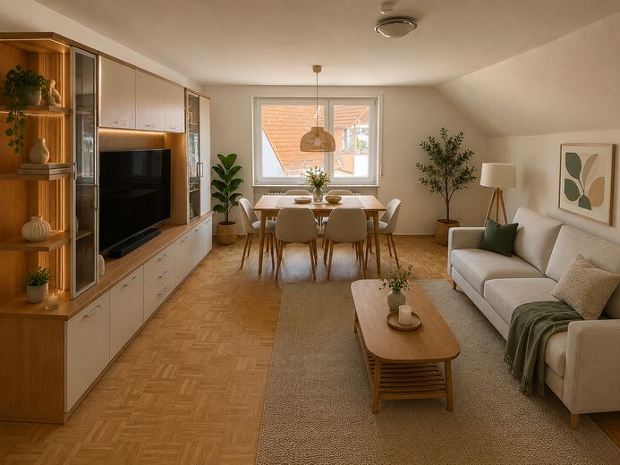 Appartement au dernier étage dans un endroit calme – Wohnen