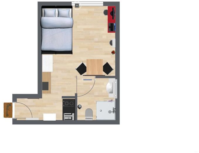 Helle 1-Zimmer-Wohnung in Mannheim Neckarstadt zu verkaufen "provisionsfrei" – Einrichtung in Kürze fertig