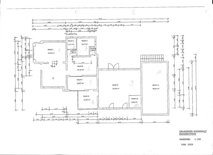 Landhaus am Rande des Nationalparks Hunsrück-Hochwald – Grundriss Wohnhaus EG