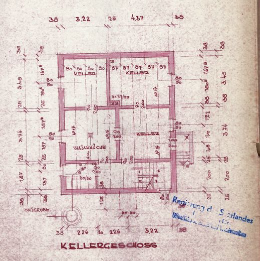 Grundriss Keller