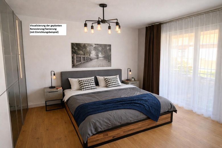 Schlafzimmer (nach Sanierung)