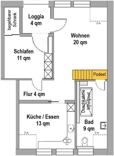Helle voll möblierte Maisonette-Wohnung auf 2 Ebenen in ruhiger Lage in Hamburg-Eidelstedt – Foto 41
