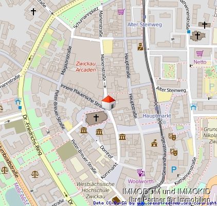 Ladengeschäft in 1A-Lage in unmittelbarer Nähe des Dom St. Marien und des neuen Schocken-Ensembles – Lageplan