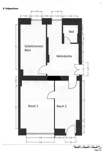 Su apartamento de atelier/familiar en el barrio (dictamen previo favorable sobre cambio de uso) – Möglicher Grundriss