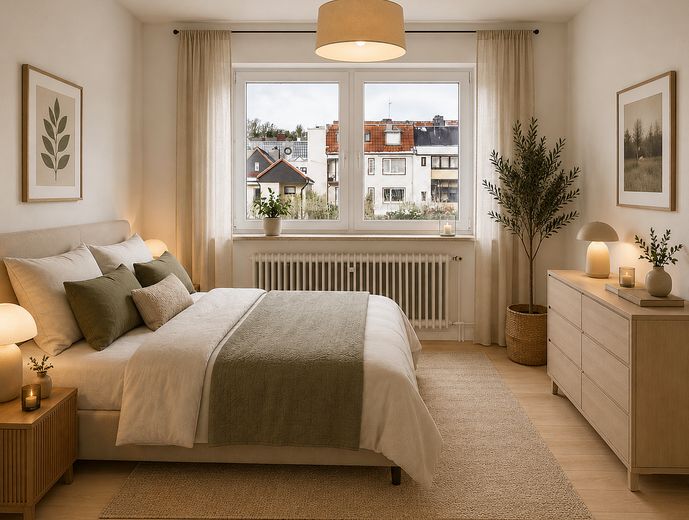 Frisch renoviertes Reihenhaus | 146 m² | 8 Zimmer | Garten & Balkon | provisionsfrei – Schlafzimmer DG