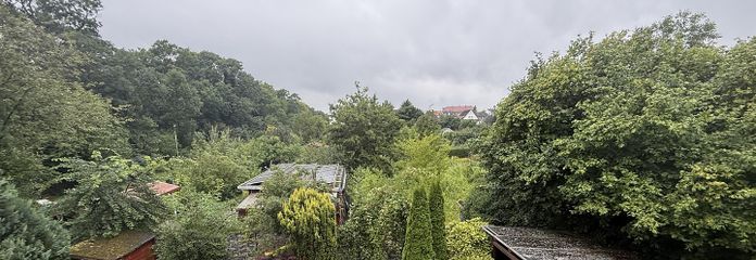 Blick vom Balkon