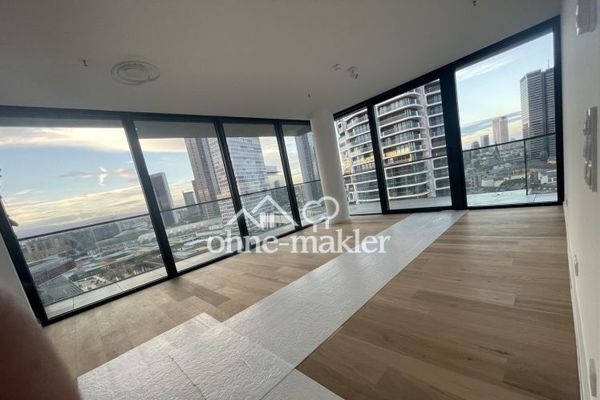 Exkl. 3-room apartment Eden Tower, gym, roof-top terrace, skyline panorama, v. privat