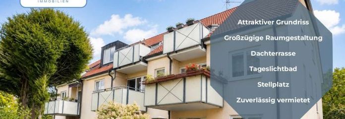 Attraktive Kapitalanlage im Dresdner Südosten - Vermietete 2-Zimmer-Wohnung mit Dachterrasse