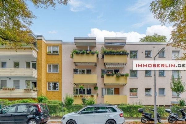 IMMOBERLIN.DE - Angenehme Lage! Wohnung mit Südwestbalkon nahe Kranoldplatz