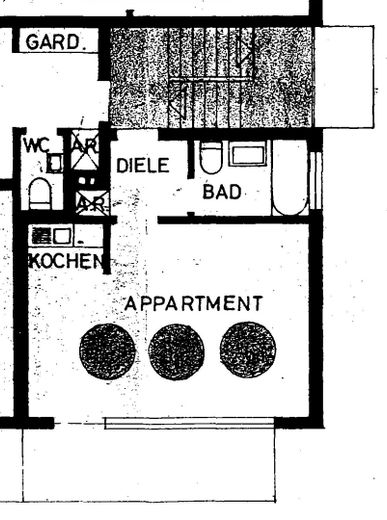 Wohnung in Bestlage mit Südbalkon - Erstbezug nach Sanierung – Grundriss Apartment
