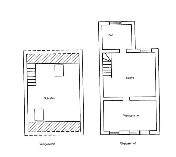 Niedliche Maisonette- Wohnung im Zentrum von Köthen – Grundriss Wohnung