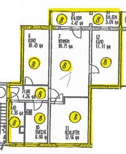 Helle 4-Zi. mit großem Balkon &amp; Laminat in ruhiger Lage! – wü36.008_GR