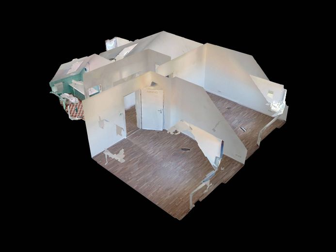Bellissimo appartamento di 2 locali con ampia cucina e bagno con vasca – 3D-Ansicht Grundriss